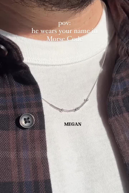 MORSE CODE NECKLACE