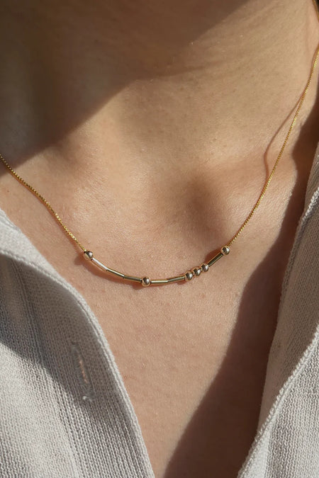 MORSE CODE NECKLACE