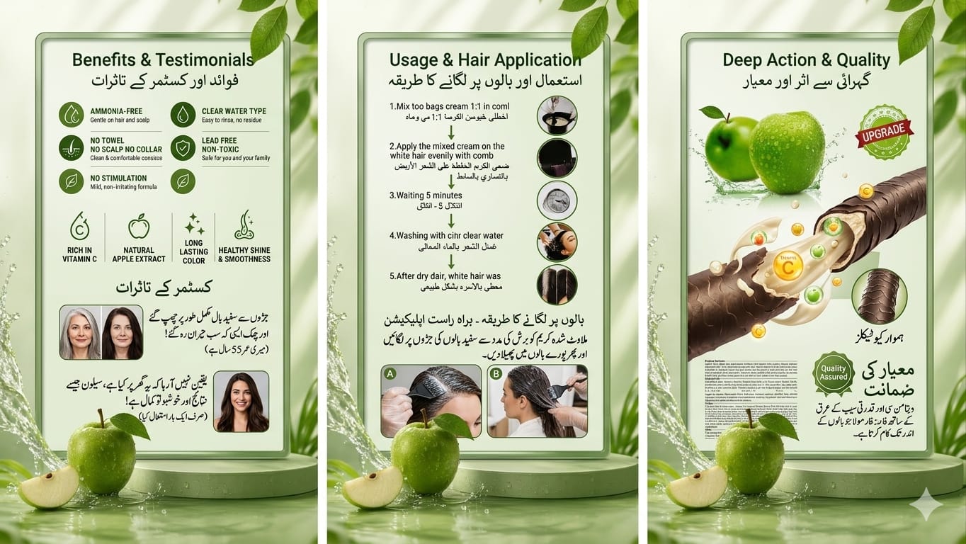Original Apple Hair Color 96 | Ammonia-Free (2 x 500ml)