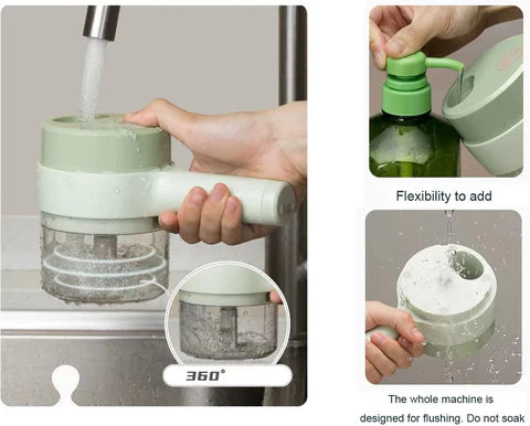 4 in 1 - Electric Vegetable Cutter | Rechargeable