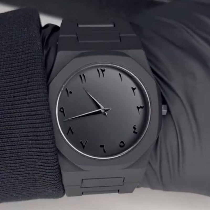 Black Arabic Aura Watch for Men