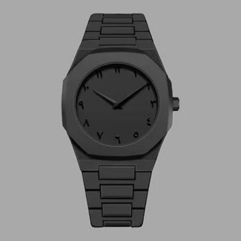 Black Arabic Aura Watch for Men