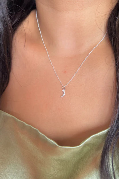 Minimal Crescent Necklace