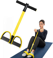 Rubber Pull Tummy Trimmer Abs Exerciser double spring